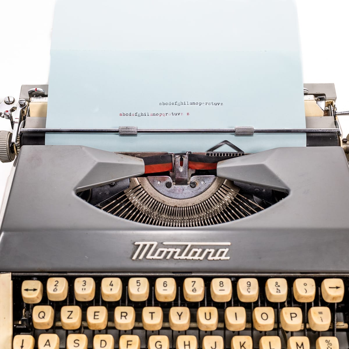 Macchina da scrivere Montana vintage con custodia - immagine 4