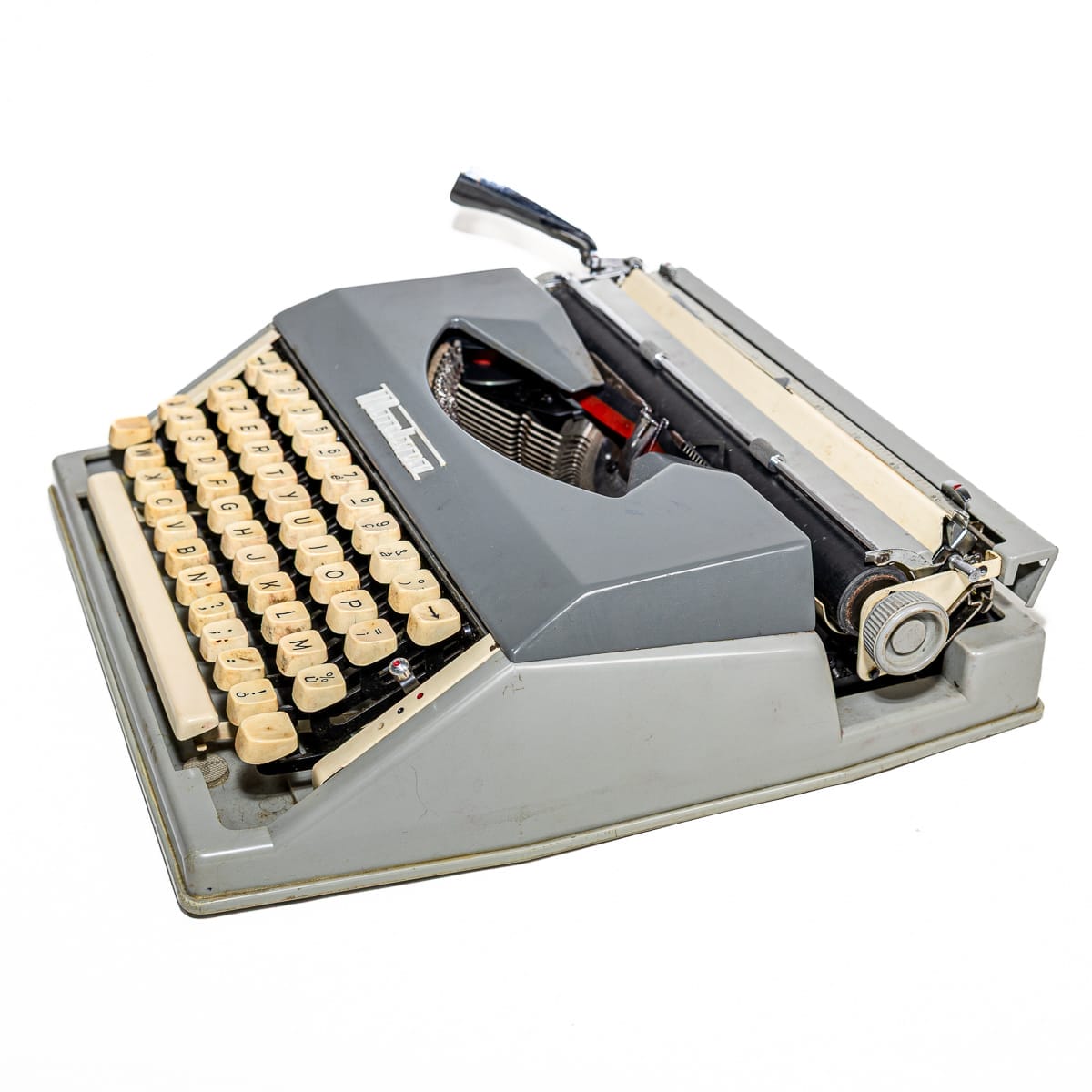 Macchina da scrivere Montana vintage con custodia - immagine 6