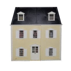 Casa delle bambole vittoriana RBA in stile inglese. Lussuosa, con mobili d'epoca e dettagli raffinati. Perfetta per collezionisti e appassionati.