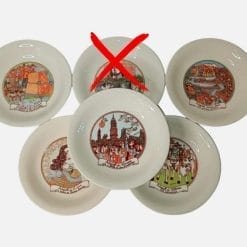 5 Piatti in ceramica De Simone Autogrill