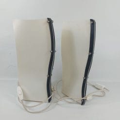 Coppia lampade Slamp WB Small (1980), design Giulio Di Mauro. Corpo in Opalflex, alluminio. Moderne e funzionanti.
