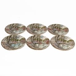 Alternative view of Piattini dessert Johnson Bros "English Garden" vintage