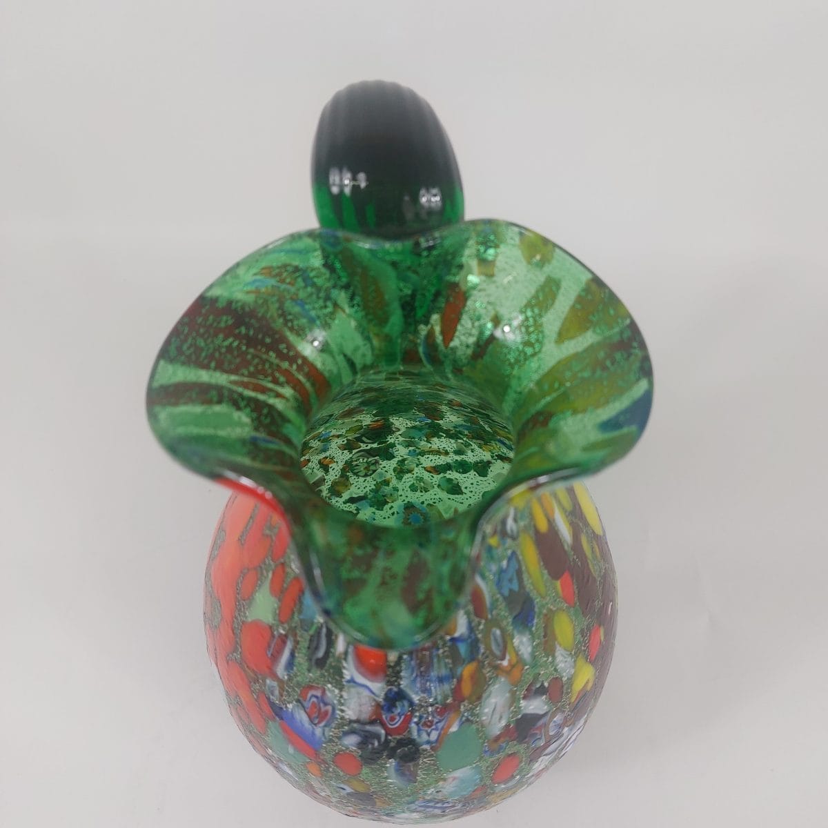 Brocca fantasy in vetro di Murano firmata - immagine 5