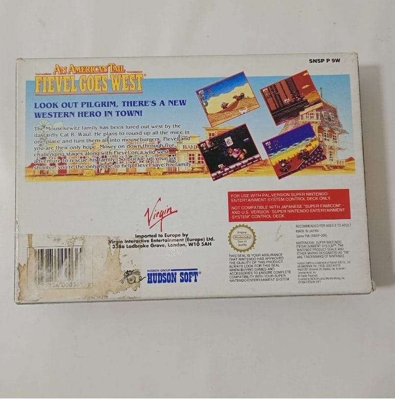 SNES Super Nintendo An American Trail: Fievel Goes West versione PAL gioco - immagine 7