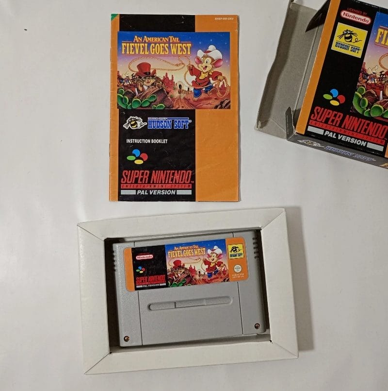 SNES Super Nintendo An American Trail: Fievel Goes West versione PAL gioco - immagine 4