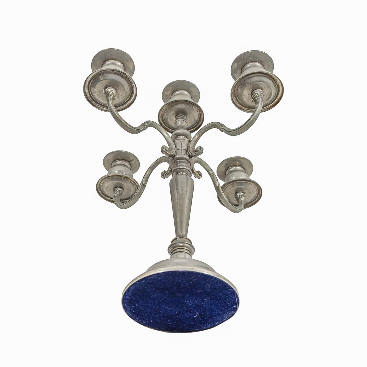 Coppia di candelabri in peltro - immagine 7